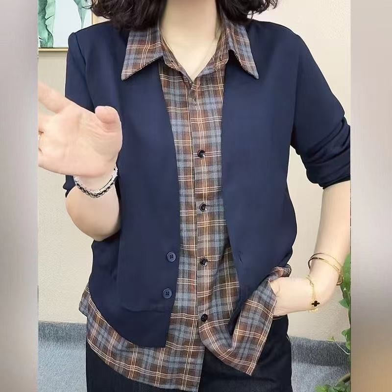 減齡假兩件開衫